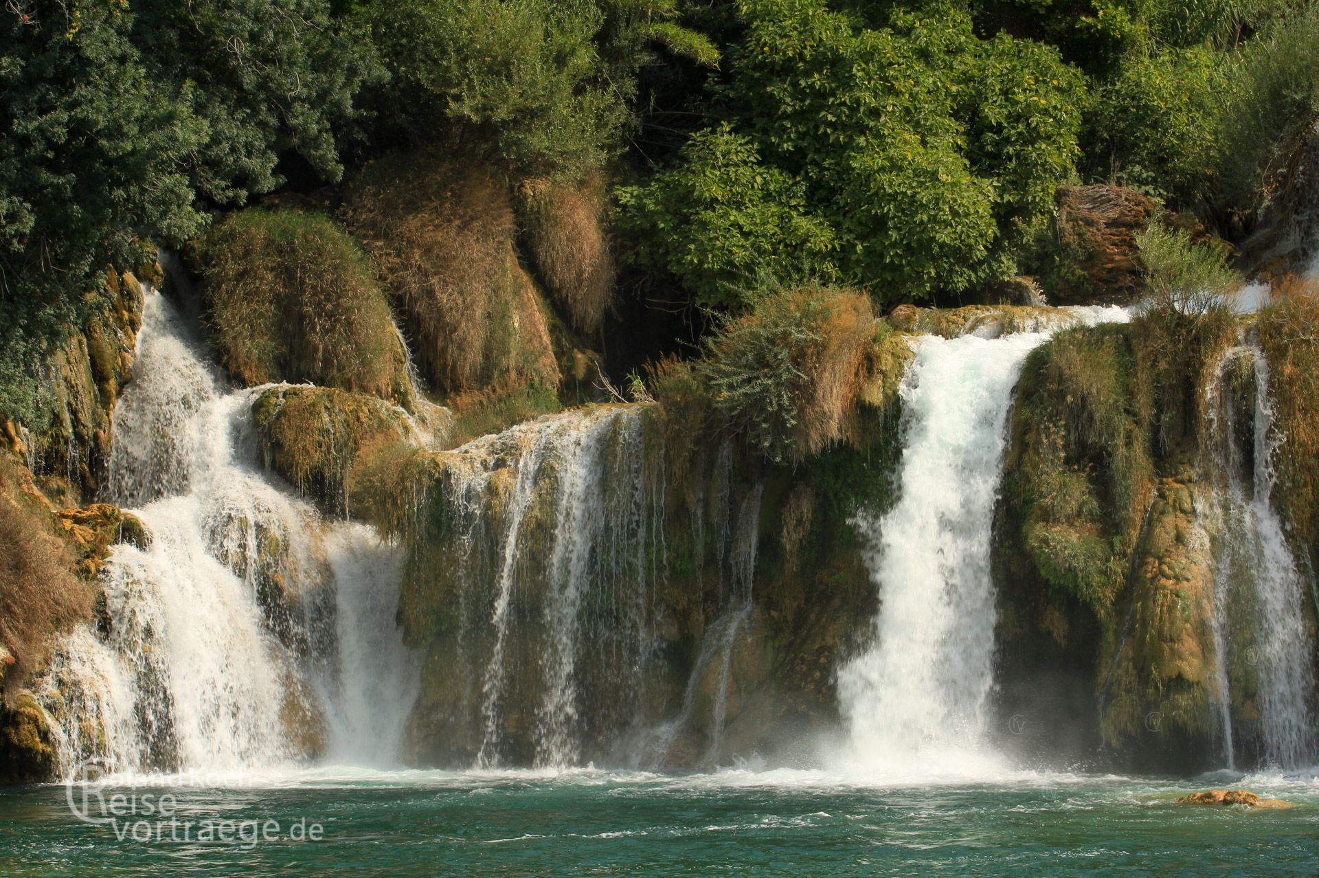 Kroatien - Dalmatien - Nationalpark Krka Wasserfälle Skradinski buk